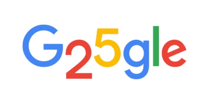 Google 25. yılına özel logo kullandı