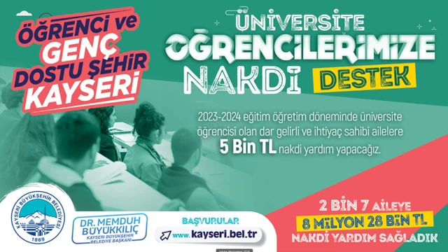 Üniversite öğrencilerine yardım başvuruları başladı