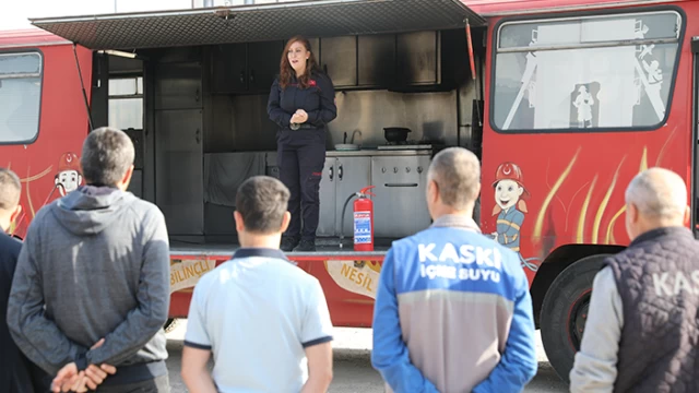 KASKİ Personeline Yangın Eğitimi