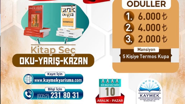 KAYMEK'in, 3'üncü Kitap Okuma Yarışması İçin Kayıtlar Sürüyor