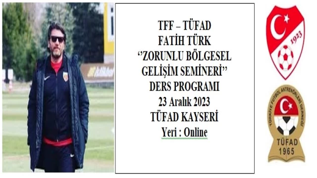 Kayseri'de Antrenör Gelişim Semineri yapılacak