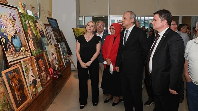 Osmangazili kursiyerlerin yıl boyunca yaptıkları eserler görücüye çıktı