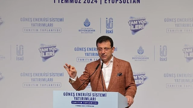 Ekrem İmamoğlu, &apos;İBB Tesislerinde Güneş Enerjisi Sistemi Yatırımları Tanıtım Toplantısı’nda konuştu