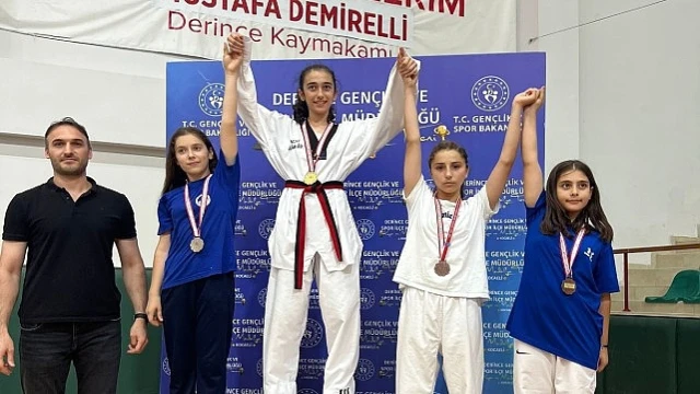 Gölcük Belediyesporlu 3 Taekwondo sporcusu, Kocaeli’de düzenlenen müsabakalarda şampiyon olarak Türkiye Şampiyonasına katılmaya hak kazandılar